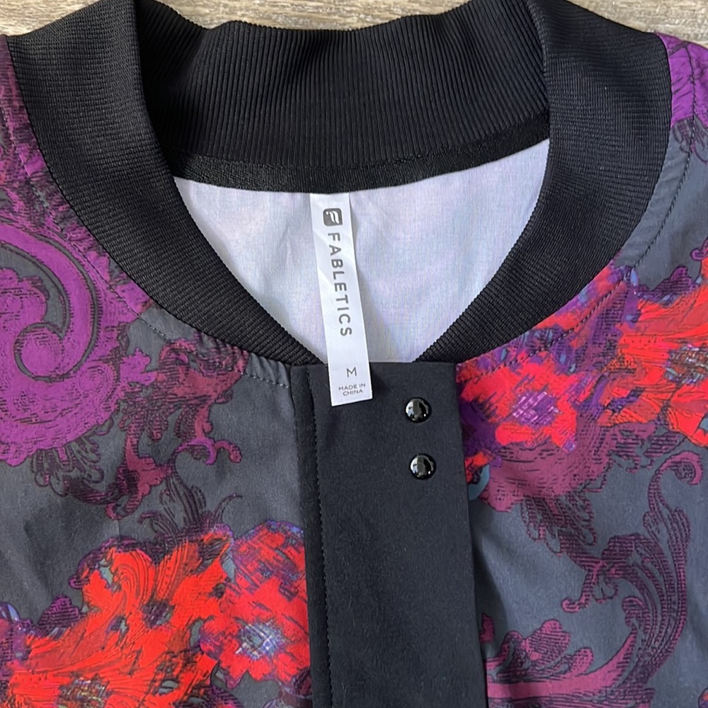 Fabletics Bomber Jacket Size Medium - image 2
